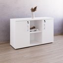 Ver imagem 1 de Armário Credenza Lexus MDP 120cm Branco Gebb Work