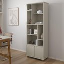 Ver imagem 2 de Livreiro Taurus Sala Escritório com 2 Portas e Nichos Off White