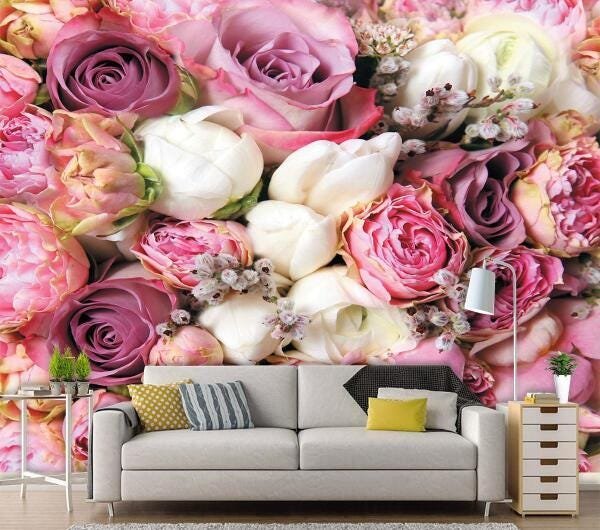 Papel De Parede 3D Flores 0005 (3M X 3M) - 1