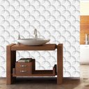 Ver imagem 3 de Papel De Parede 3D Circulos Estrela Adesivo Decorativo Sala