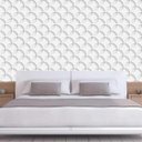 Ver imagem 5 de Papel De Parede 3D Circulos Estrela Adesivo Decorativo Sala