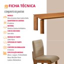 Ver imagem 6 de Sala de Jantar Mesa Nala 220cm Tampo Laminado Canto Moeda com 8 Cadeiras Bella Mobilare