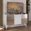 Ver imagem 2 de Rack Tv até 32 Polegadas Retrô com Espelhos Mp1078 Branco Branco