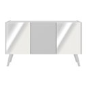 Ver imagem 5 de Rack Tv até 32 Polegadas Retrô com Espelhos Mp1078 Branco Branco