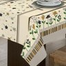 Toalha de Mesa Linhão 4 Lugares Retangular Margaridas - 3