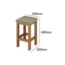 Ver imagem 2 de Conjunto Mesa Dobrável com 4 Bancos para Sala de Jantar Marrom/Inovata/Bege Claro