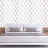 Papel de Parede Couro Branco Imitação Adesivo Sala Quarto - 3
