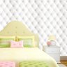 Papel de Parede Couro Branco Imitação Adesivo Sala Quarto - 2