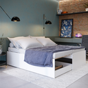 Ver imagem 5 de Cama Bicama Solteiro Casal 3 em 1 Matrix Compacta Resistente:branco
