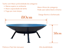 Ver imagem 6 de Lareira Externa 80cm p/ Jardim a Lenha Fogueira