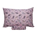 Ver imagem 1 de Jogo de Lençol Solteiro Kazzavip Malha Misto 70% Algodão e 30% Poliéster Estampado com Elástico 2 Pe