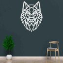 Ver imagem 1 de Quadro Decorativo Adorno Lobo Ii 3mm Vazado - Mdf