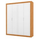 Ver imagem 1 de Guarda Roupa Infantil Tutto New 4 Portas Freijó Branco Soft - Matic