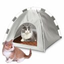 Ver imagem 1 de Tenda Portatil Caminha Gato Cachorro Pet Animais Cabaninha Casinha Dobravel Arranhador Rasqueavel Bi