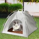 Ver mais imagens de Tenda Portatil Caminha Gato Cachorro Pet Animais Cabaninha Casinha Dobravel Arranhador Rasqueavel Bi