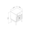 Ver imagem 5 de Mesa de Cabeceira Solteiro Mb 1041 C/ 1 Gaveta Mel - Movelbento