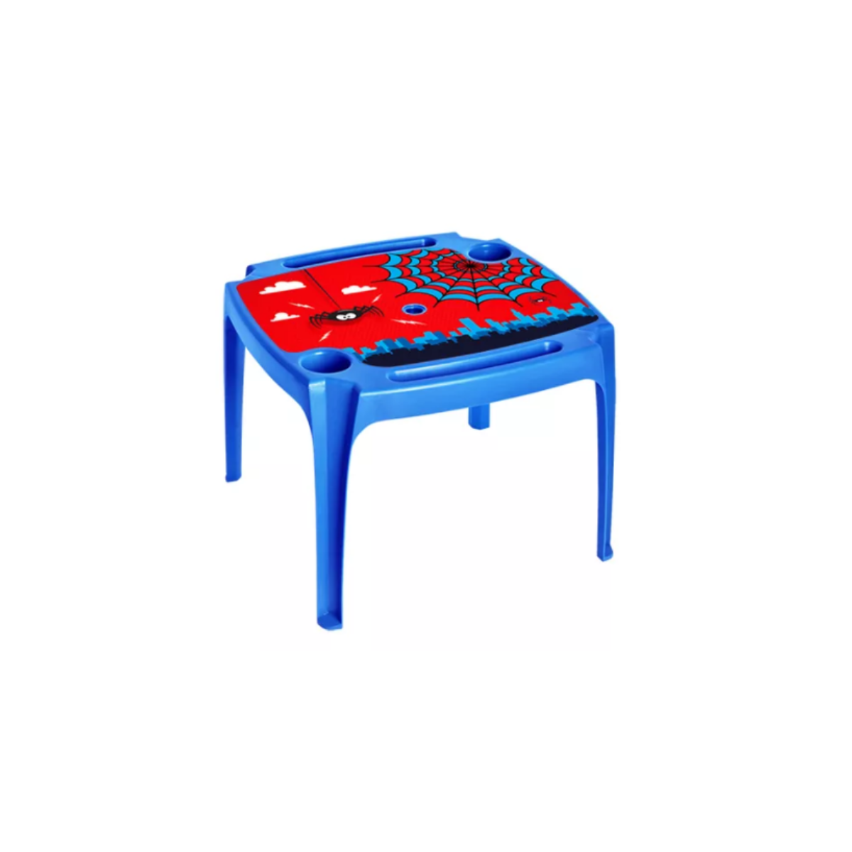 Kit Mesa Infantil + 2 Poltronas Plásticas Arqplast Homem Aranha - 4