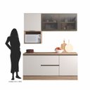 Ver imagem 3 de Cozinha Moderna Compacta 180cm 5 Peças Etna Poliman Móveis