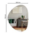 Ver imagem 2 de Espelho Decorativo Orgânico 72,5 X 58,0 Cm