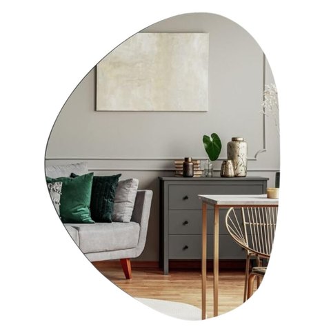 Espelho Decorativo Orgânico 72,5 X 58,0 Cm