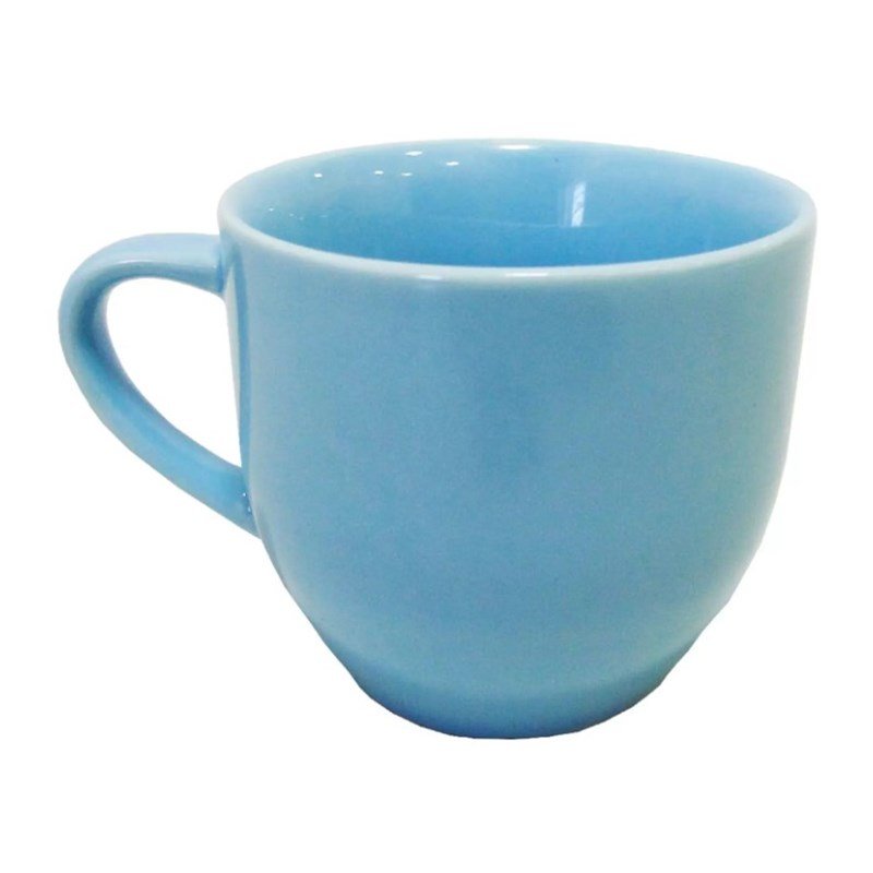 Xicara Café Chá Porcelana 170ml Azul sem Pires