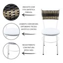Ver imagem 2 de 2 Cadeiras Brancas para Cozinha Viena Cappuccino Premium:Branco