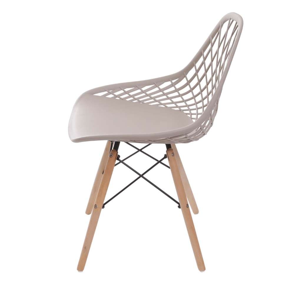Cadeiras Kaila Web Fendi - Base Eiffel Wood - 2