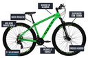 Ver imagem 5 de Bicicleta Colli Toronto Aluminio Aro 29 Disco-shimano 21v Verde