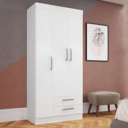 Guarda-roupa Solteiro 3 Portas 2 Gavetas Mbar Decibal Móveis - 1
