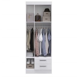 Guarda-roupa Solteiro 3 Portas 2 Gavetas Mbar Decibal Móveis - 2