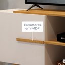 Ver mais imagens de Rack Vila 65 Polegadas com 2 Portas e Prateleira - Cinamomo Off White - Madetec