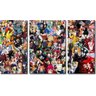Quadro Decorativo Desenhos De Anime 3 Peças - 1