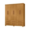 Ver imagem 1 de Roupeiro 180cm 6 Portas 6 Gavetas sem Espelho - Ssx Multicoisas