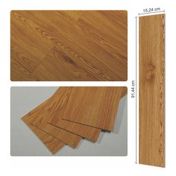 Piso Vinilico Autocolante Madeira Régua Adesiva Caixa 5m2 - Freijo - Imitação Madeira - 6