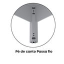 Ver imagem 5 de Escrivaninha Mesa Escritório em L Maxxi 120cm Cinza