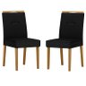 Cadeira para Mesa de Jantar Italia Kit 2 Peças Ype Veludo Preto – New Ceval - 1