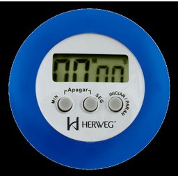 Cronômetro Digital Progressivo Regressivo Azul Timer Herweg - 1