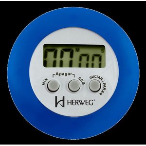 Cronômetro Digital Progressivo Regressivo Azul Timer Herweg