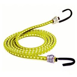 Kit 10 Extensor Corda Elástica Amarelo Bagageiro Moto 1 Metro - 1