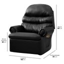 Ver imagem 3 de Poltrona do Papai Reclinável Courino Preto Premium