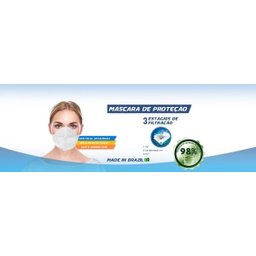 Máscara Descartável Tripla Proteção Clipe Nasal 3 Cx 50 Uni - 5