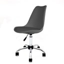 Ver imagem 1 de Cadeira Saarinen Empório Tiffany Cinza com Base Office Cromada