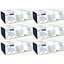 Máscara Descartável Tripla Proteção Clipe Nasal 6 Cx 50 Uni - 2