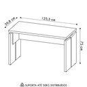 Ver imagem 4 de Mesa para Escritório Home Office 125cm Corp A06 Freijó/branco - Mpozenato