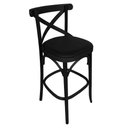Ver imagem 1 de Banqueta Alta Bistro Gourmet Bancada Luxo Estofada Preto