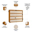 Ver imagem 3 de Cômoda para Quarto com 8 Gavetas 136cm Avila Off/cinamomo Z10 - Mpozenato