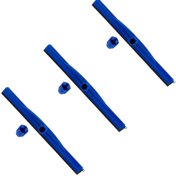 Rodo De Borracha Dupla Epdm Sem Cabo 55Cm Kit 3 Unid