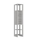 Ver imagem 4 de Closet com 1 Porta Contendo 2 Prateleias e 3 Nichos Externos Yes Nova Mobile Branco