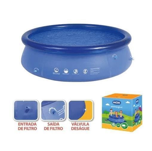 Piscina Inflável Redonda 2400 L Mor Fácil Montagem Verão - 4