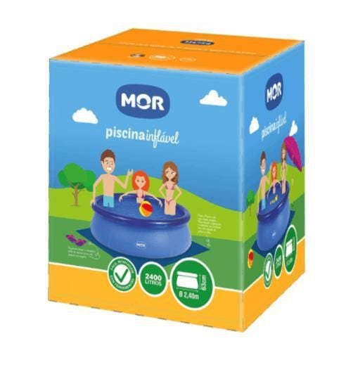 Piscina Inflável Redonda 2400 L Mor Fácil Montagem Verão - 5